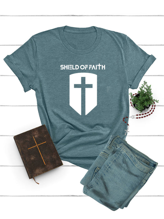 Women's Shield of Faith Badge Tee