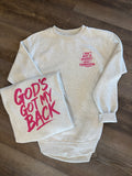 Gods Got My Back Fleece Crewneck