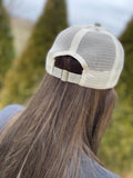 Womens Shield of Faith Leather Cross Hat