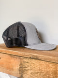Leather Cross Shield of Faith Trucker Snapback Hat